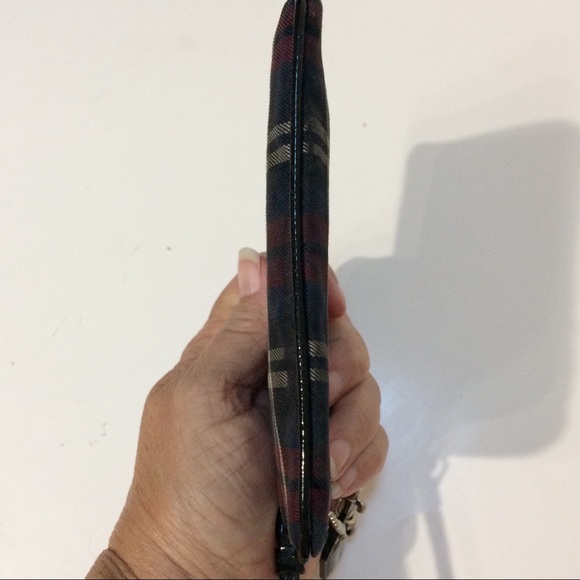 Coach Poppy Tartan Plaid Small Wristlet - Picture 5 of 15